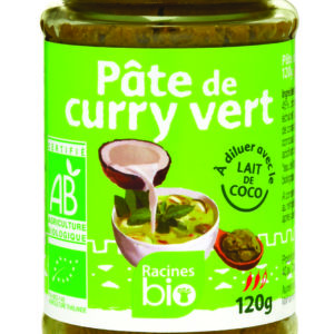 Pâte de curry vert bio 120gr