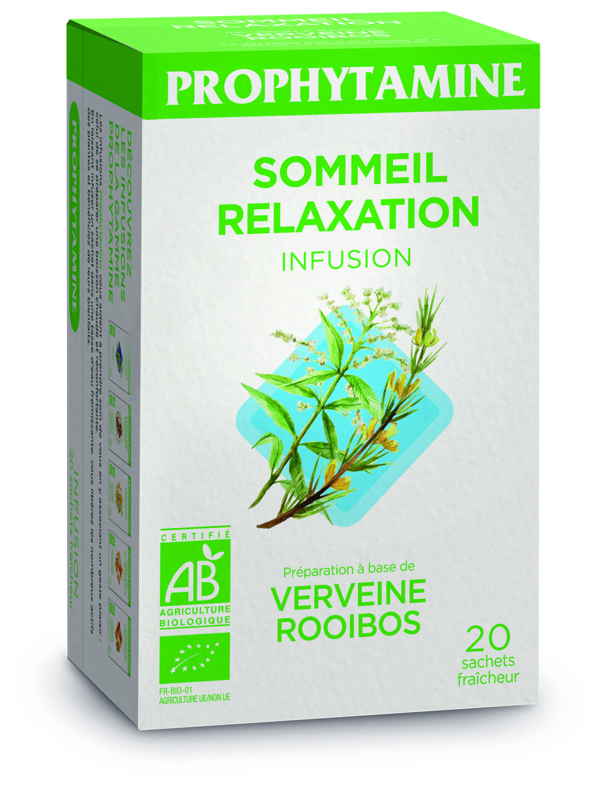 Infusion prophytamine sommeil relaxation bio 20 sach