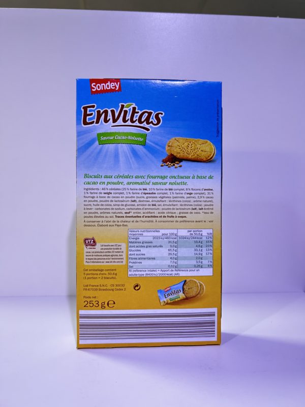 Biscuit saveur cacao-noisettes – Image 2
