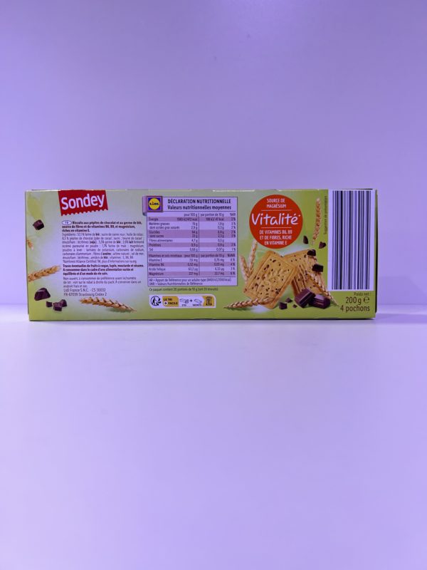 Biscuit au germe de blé choco 200gr – Image 2